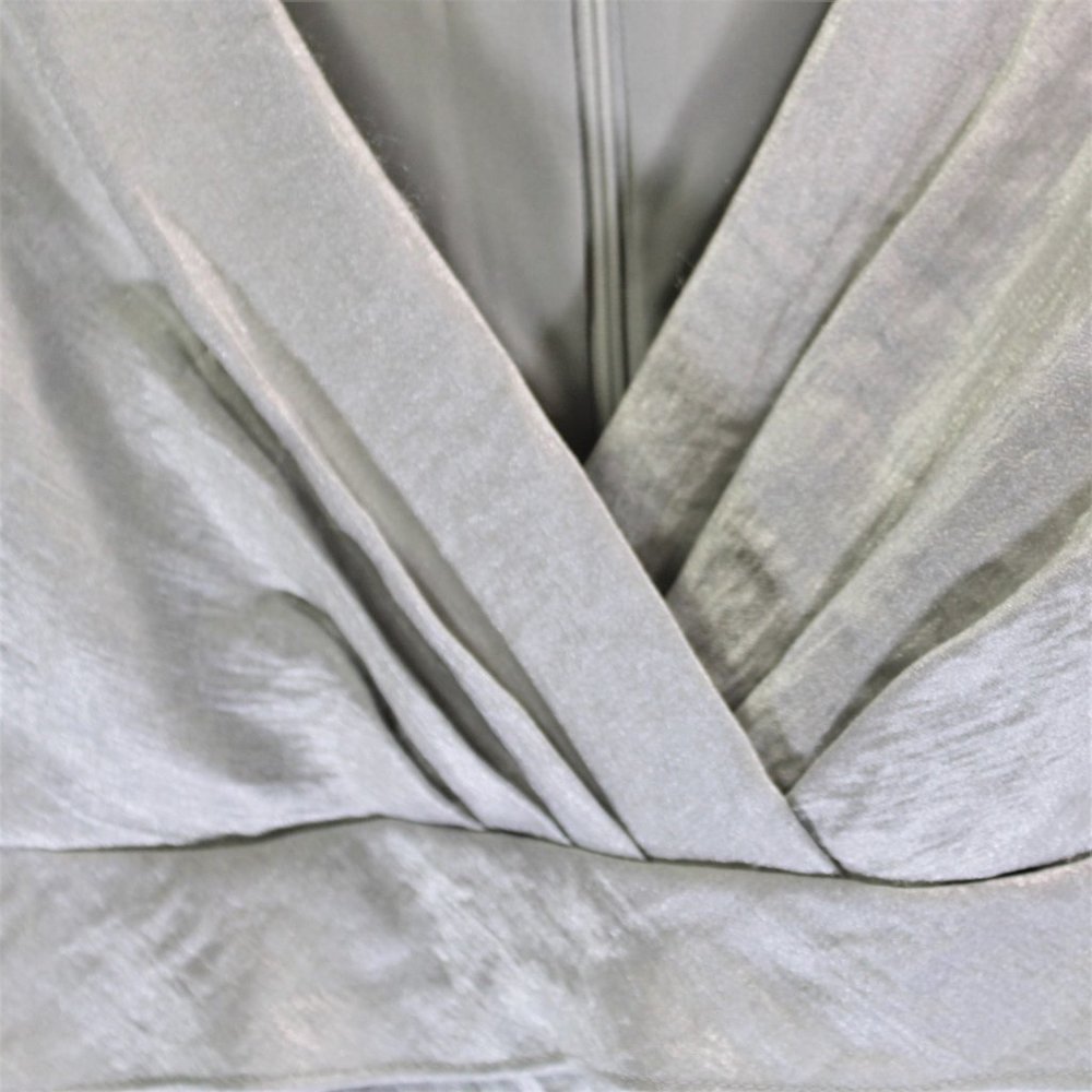 London Time | Silver Layered Ruffle Dress - Picture 3 of 7